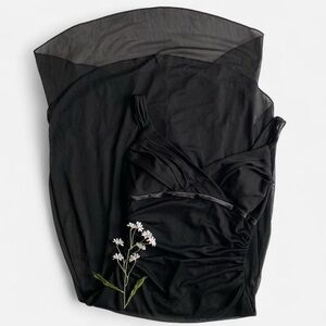 Vintage Y2K Ruby Rox black midi dress